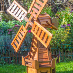 veterny mlyn dreveny stredny hnedy